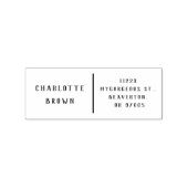 ミニマルクラシックカスタムシンプル差出人住所 ラバースタンプ (インプリント)