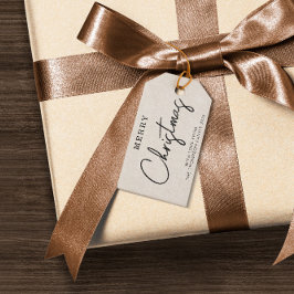 ミニマルクラシッククリスマス ギフトタグ