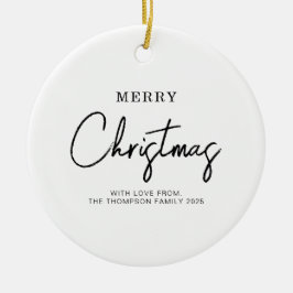 ミニマルクラシッククリスマス セラミックオーナメント