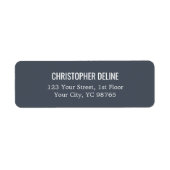 ミニマルクラシックスエレガントネイビーブルーラベル ラベル (正面)