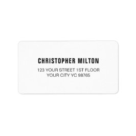 ミニマルクラシックスエレガント白ラベル ラベル