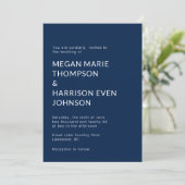 ミニマルクラシックスト結婚式招待状 招待状 (スタンド正面)