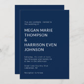 ミニマルクラシックスト結婚式招待状 招待状 (正面/裏面)