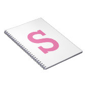 ミニマルクラシックスモダンイニシャル文字 ノートブック (右側)