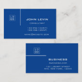 ミニマルクラシックスモダンプロフェッショナルロゴ 名刺 (正面/裏面)