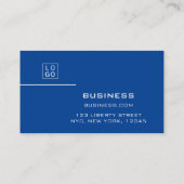 ミニマルクラシックスモダンプロフェッショナルロゴ 名刺 (裏面)