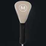 ミニマルクラシックモノグラムベージュ ゴルフヘッドカバー<br><div class="desc">モノグラムのモダンクラシックヘッドはミニマルなモノグラムイニシャルエンブレムベージュホワイトをカバー。父の日の贈り物として完璧なパパ、祖父のための贈り物、夫などのための贈り物。</div>