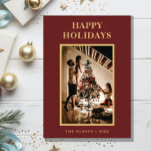 ミニマルクラシックリストの休日の赤い文字と写真