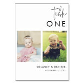 ミニマルクラシックリストフォト編集可能 テーブルナンバー (裏面)