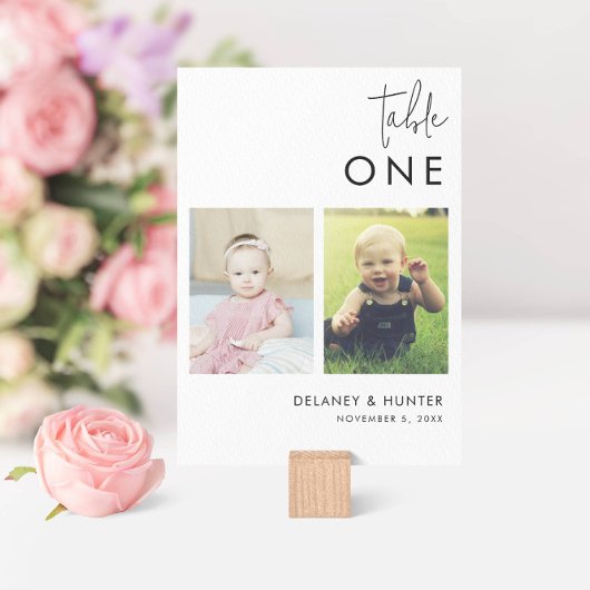 ミニマルクラシックリストフォト編集可能 テーブルナンバー