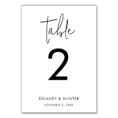 ミニマルクラシックリスト混合フォント編集可能 テーブルナンバー (裏面)