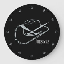 ミニマルクラシック主義のカウボーイLg.アクリル壁時計