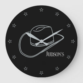 ミニマルクラシック主義のカウボーイLg.アクリル壁時計 ラージ壁時計