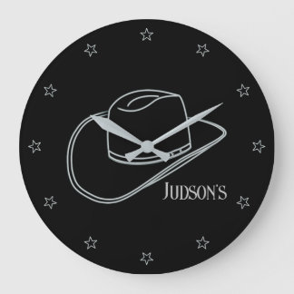 ミニマルクラシック主義のカウボーイLg.アクリル壁時計 ラージ壁時計