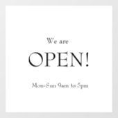 ミニマルクラシック主義エレガンス我々はオープン ウィンドウサイン (シート)