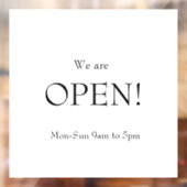 ミニマルクラシック主義エレガンス我々はオープン ウィンドウサイン (シート2)