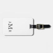 ミニマルクラシック主義モノグラムカスタム ラゲッジタグ (正面横)