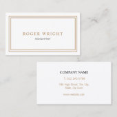 ミニマルクラシック主義 名刺 (正面/裏面)