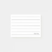 ミニマルクラシック抽象芸術の線名前をカスタムする ポストイット (正面)