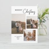 ミニマルクラシック数々の写真クリスマス シーズンカード (スタンド正面)