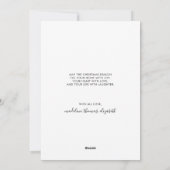 ミニマルクラシック数々の写真クリスマス シーズンカード (裏面)