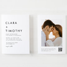 ミニマルクラシックQRコードすべて結婚の