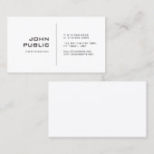 ミニマルクリエイティブデザインプモダンラお洒落イン 名刺 (正面/裏面)