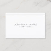 ミニマルクリエイティブモダンプロフェッショナルシックお洒落 名刺 (正面)