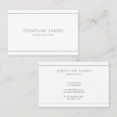 ミニマルクリエイティブモダンプロフェッショナルシックお洒落 名刺 (正面/裏面)