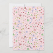 ミニマルクリスマスカラー家族の写真 シーズンカード (裏面)