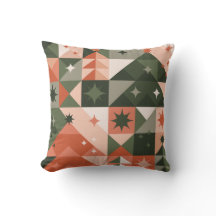 ミニマルクリスマスツリーと星のジオメトリ