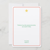 ミニマルクリスマスツリークリスマスカード (裏面)