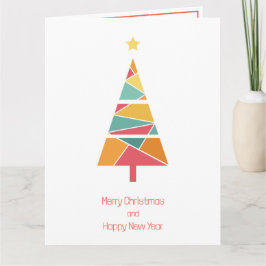 ミニマルクリスマスツリークリスマスカード カード