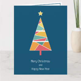 ミニマルクリスマスツリークリスマスカード カード