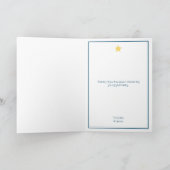 ミニマルクリスマスツリークリスマスカード サンキューカード (内部)