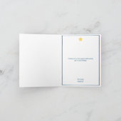 ミニマルクリスマスツリークリスマスカード サンキューカード (内部)