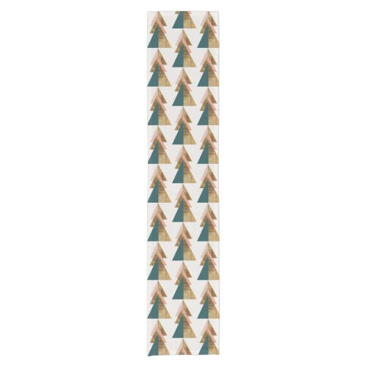 ミニマルクリスマスツリーショートテーブルランナー ショートテーブルランナー (正面)