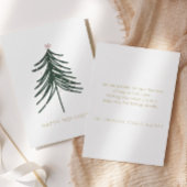 ミニマルクリスマスツリー | ビジネスホリデーカード 招待状