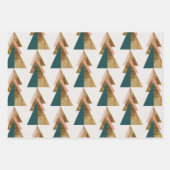 ミニマルクリスマスツリー ラッピングペーパーシート (正面)