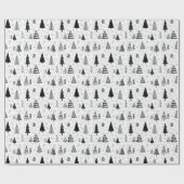 ミニマルクリスマスツリー ラッピングペーパー (フラット)