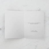 ミニマルクリスマスツリー |レッドスター雪だるま シーズンカード (内部)