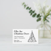 ミニマルクリスマスツリー 名刺 (スタンド正面)