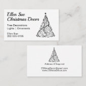 ミニマルクリスマスツリー 名刺 (正面/裏面)