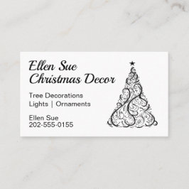 ミニマルクリスマスツリー 名刺