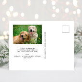 ミニマルクリスマスパイン木水彩写真 シーズンポストカード