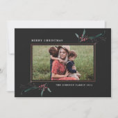 ミニマルクリスマスフォトカード シーズンカード (正面)