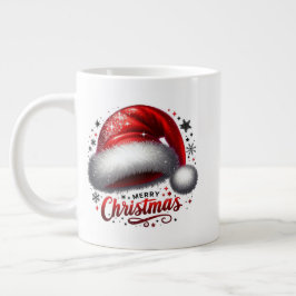 ミニマルクリスマスマグ | ラインアートツリー | KaliraArts ジャンボコーヒーマグカップ