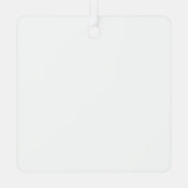 ミニマルクリスマスモダンファミリーフォトシュート メタルオーナメント (裏面)