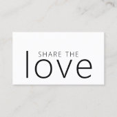 ミニマルクールはっきりした白黒サロン 紹介カード (正面)