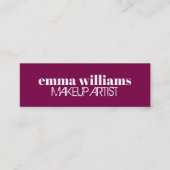 ミニマルクールはっきりした美しい スキニー名刺 (正面)